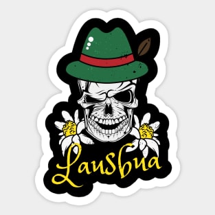 Lausbua Bavaria Skull Bavarian Costumes Sticker